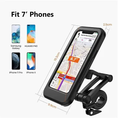 Bicycle Bike Motor Waterproof Phone Case Mount Holder Handgrip Clip For Phones  • $14.98