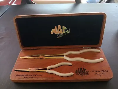 MAC TOOLS 1995 Limited Edition 24K Gold Plated Long Reach Plier Set • $60