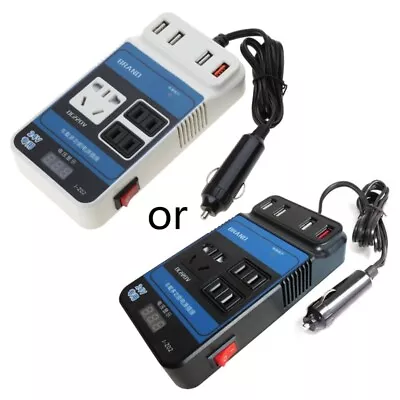 Car Power Inverter DC12V 24V To DC110V 220V Converter USB Charger Outlet Adapter • £17.14
