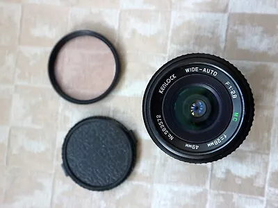 Kenlock 28mm F2.8 K Mount Camera Lens With Front And Rear Caps And Filter • £20