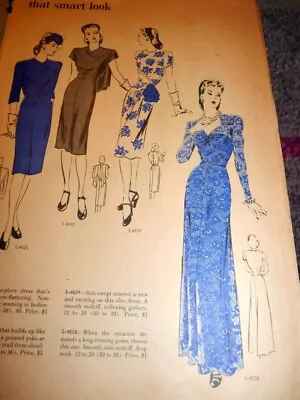 RARE VTG 1940s VOGUE PATTERNS CATALOG 1944 • $16.99