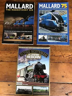 £7 • Buy 3 Books: Railways, Mallard Greatest Steam Moment, Steam Record, Flying Scotsman