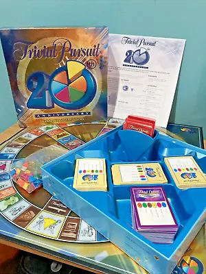 Trivial Pursuit 20th Anniversary Edition Plus 2 Extra Question Card Sets • £9.75