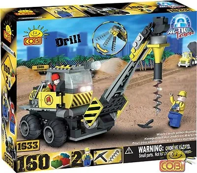 COBI - Action Town Construction Drill 160 Piece Block Set #NEW • $8.99