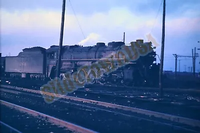 Vtg 1949 Duplicate Train Slide 2814 Wabash 4-8-2 Engine Chicago IL X7O124 • $7.50