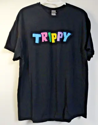 Trippy Vibes Mushroom T-Shirt XL Gildan Black • $8.39