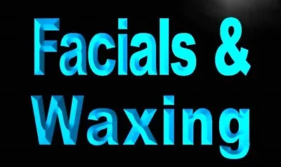 Facial Waxing LED Neon Light Sign Massage Nails Spa Beauty Salon Wall Art Décor • $24.95