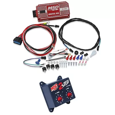 MSD Red Digital 6AL Ignition Control Module & 2 Step Rev Controller 6425 8732 • $512.90