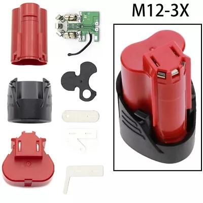 Battery Pack Assembly Kit For Milwaukee 12V Li Ion Battery New And Reliable • £10.16