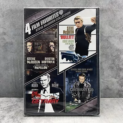 Steve McQueen DVD Collection (Papillon Bullitt Getaway Cincinnati Kid) | NEW! • $10.83