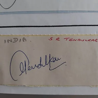 SACHIN TENDULKAR - Indian Cricket Legend - Autograph - IPL • £125