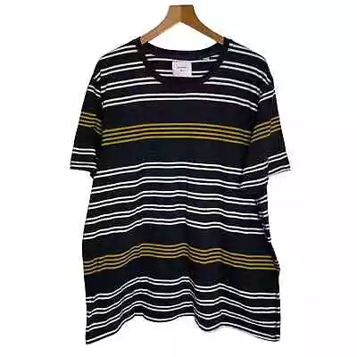 Billy Reid Striped Cotton Blend Short Sleeve T-Shirt Men’s Size XXL • $24.99