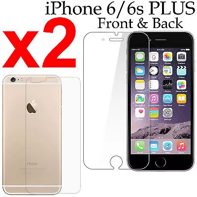 X2 Soft PET Film Screen Protector For Apple Iphone 6 6s PLUS Front And Back • $4.99