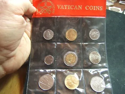 Vatican City Soft Pack Of 9 Different Coins Paul VI John Paul II Nice Set/Gift • $29.95