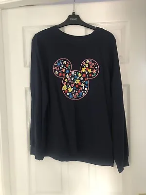 £4.99 • Buy Ladies Disney Navy Sweatshirt Size 14