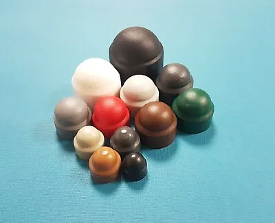 £2.75 • Buy LDPE Plastic Nut And Bolt Covers M5 - M30 Multi Colours Dome Cap Hex Head Hat