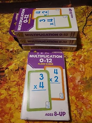 Schoolzone 4X Multiplication 0-12 Flash Cards Each Box Has 55 Cards/1 Parent Crd • $2