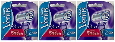 Gillette Venus Swirl Extra Smooth Razor Blade Refills - 6 Cartridges • $20.99