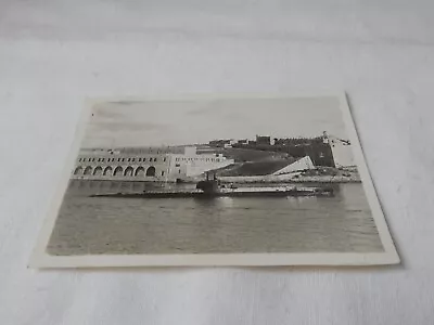 Photograph Of  S Boat Submarine  Sealion Leaving  Malta Harbour C1938  19@3 • £12.99