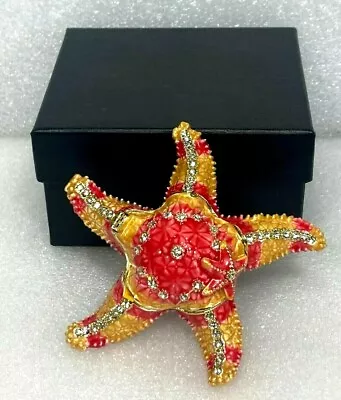 Kalifano - Starfish With Swarovski Crystals - Jeweled Trinket Keepsake Box • $48