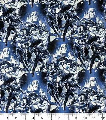 $7 • Buy AVENGERS COTTON FABRIC FQ 1/4yd 18 X22 