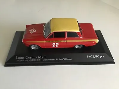 1/43 Minichamps Lotus Cortina Mk1 Alan Mann Racing/Whitmore 1964 ETCC Budapest • $80