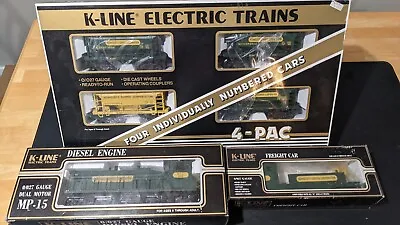 K-Line Kennecott Copper Train Set MP-15 Switcher Ore Car Set And Work Caboose • $225
