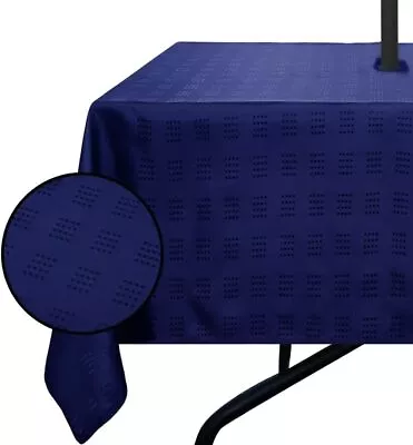 Square Outdoor Tablecloth With Umbrella Hole Spillproof And Waterproof • $31.69