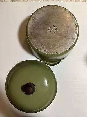 $27.99 • Buy Vintage Club Cast Aluminum Dutch Oven Avocado Green W/Lid Pot Stovetop 4.5 QT