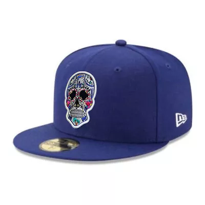 Los Angeles Dodgers Sugar Skull 59FIFTY Fitted Cap - LA MLB New Era 5950 Hat • $48.99