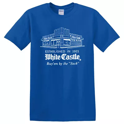 White Castle Hamburgers Est 1921 Men's Royal Blue T-Shirt Size S To 5XL • $15.99