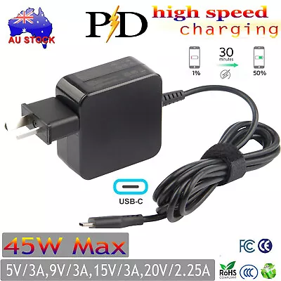 For Dell USB-C Type-C 45W Power Adapter Charger XPS 13 9350 9360 9370 9380 • $21.99