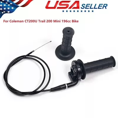 For Coleman CT200U Trail 200 Mini 196cc Bike Throttle Hand Grips Cable Clamp Kit • $11.46