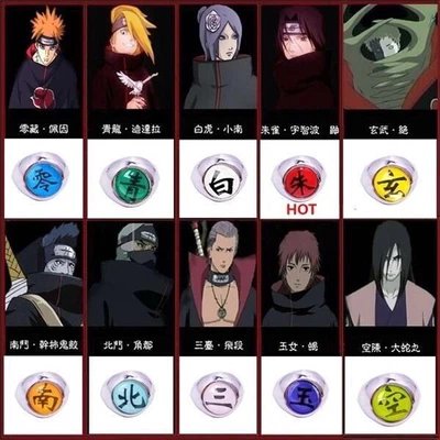 $2.99 • Buy Anime Naruto Shippuden Akatsuki Itachi Pain Alloy Ring Cosplay Props Gift