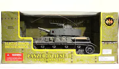 Classic Armor Radio Control 1:18 Panzer IV Ausf. H WWII German Tank • $245.65