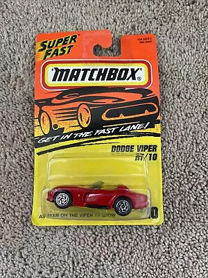 Matchbox DODGE VIPER RT/10 #10 NEW In Package 1993 Red As Seen On TV Show 258 • $9.99