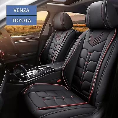 Car Seats Cover For Toyota Venza 2009-2023 Front & Rear Faux Leather Cushion • $136.31