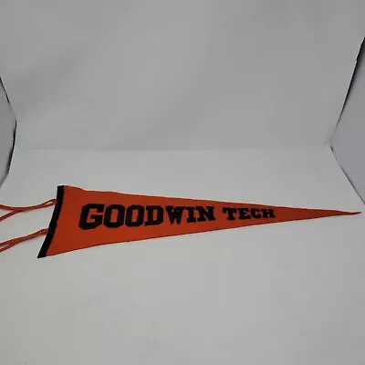 Goodwin Tech School Vintage Pennant Flag Orange Black Massachusetts  • $19.99