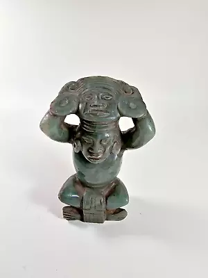 PreColumbian MesoAmerican Mayan Jade Seated Figure • $2700