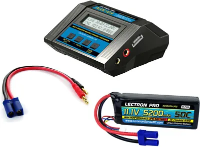Lectron Pro ACDC-10A Multi-Chemistry Battery Charger W/11.1V EC5 3S Lipo Battery • $124.99