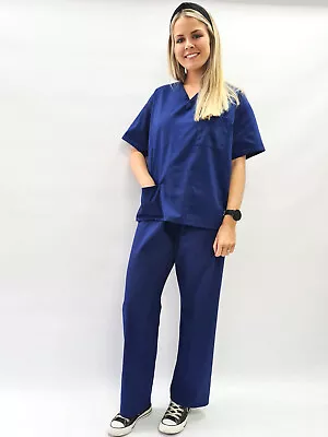 £9.50 • Buy Men Women Scrubs Suit Uniform Hospital Doctor Nurse Medical Care,Workwear,health
