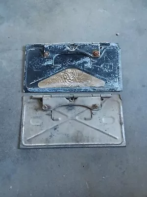 $100 • Buy HOLDEN HINGED NUMBER PLATE HOLDERS X2 FUEL DOOR FLAP LH LX TORANA HQ HJ HX HZ WB