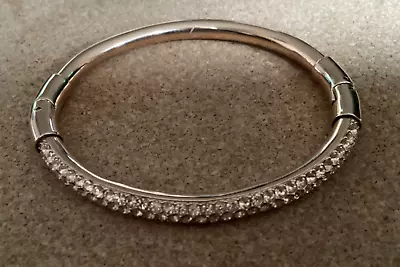 £28 • Buy DKNY Crystal Pave Bangle Bracelet Rose Gold