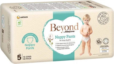 $68.16 • Buy Beyond By Babylove 64 Piece (2 Pack X 32) Nappy Pants Unisex Size 5 Walker 12-17