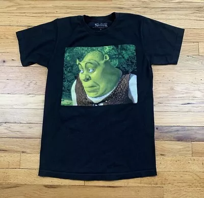 Dreamworks Mens Black Shrek Bored Meme Tee Short Sleeve T-Shirt Small • $19.88