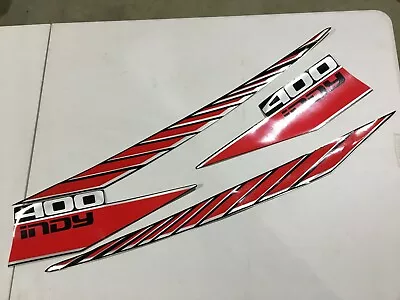 NOS Polaris Hood Decals 87 Indy 400 Vintage Snowmobile Lot • $74