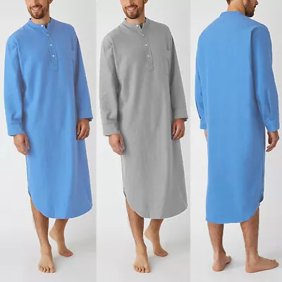 Indian Traditional Shirt Kurta Men's Clothing Top Tunic Long Sleeve Shirts ☆ • $4.65