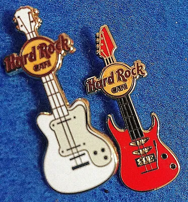 HRC COLLECTORS CLUB ICON GIVEAWAY MINI WHITE MATON GUITAR Hard Rock Cafe PIN • $12.99