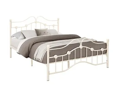 Traditional Canterbury Cream Double Bed • £179.95
