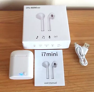 I7S-MINI TWS EARPHONES  WHITE • £9.99